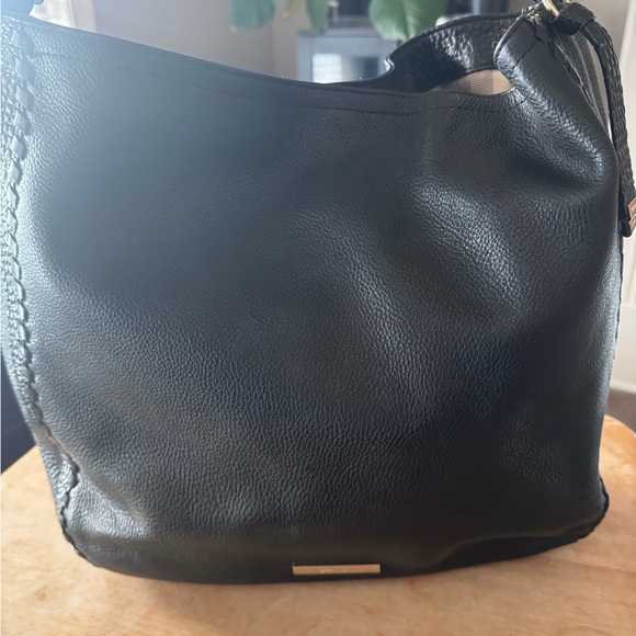 Brahmin Black Leather Hobo Handbag - Picture 7 of 11